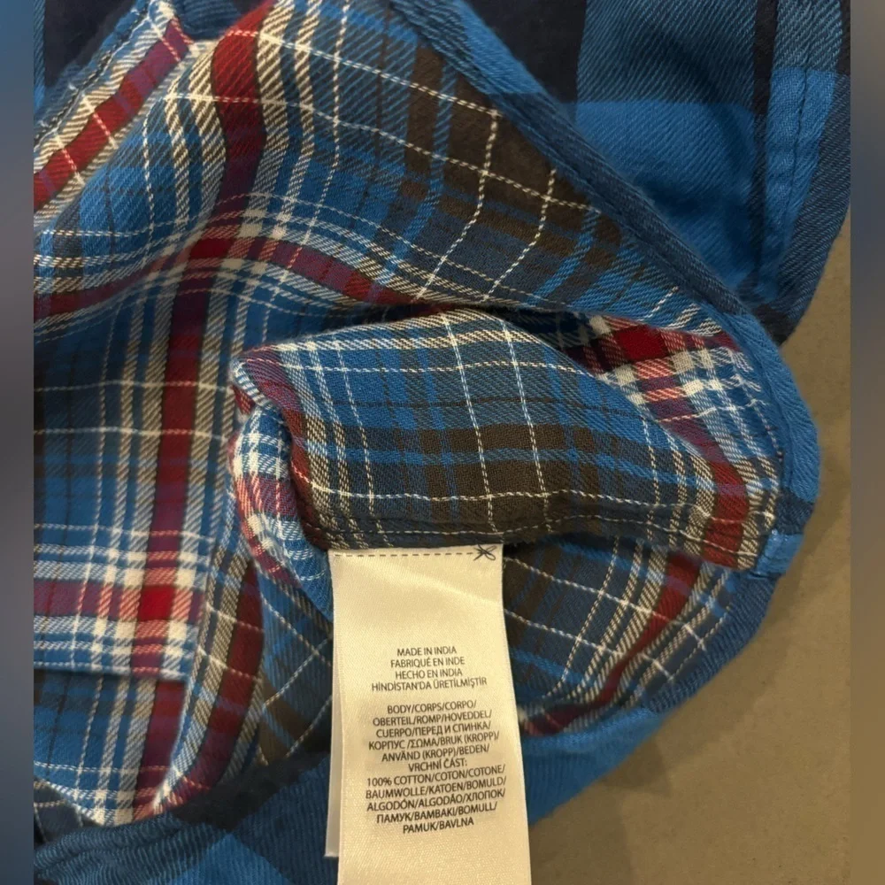 Ralph Lauren Polo NEW Pony-embroidered Blue Plaid Button Down Size M (10/12) - Picture 7 of 10